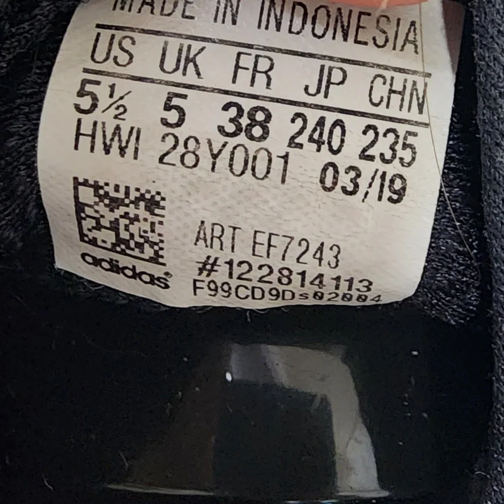 Adidas Cloudfoam Ultimate Black‎ Running Sneaker Shoes Men's 5.5